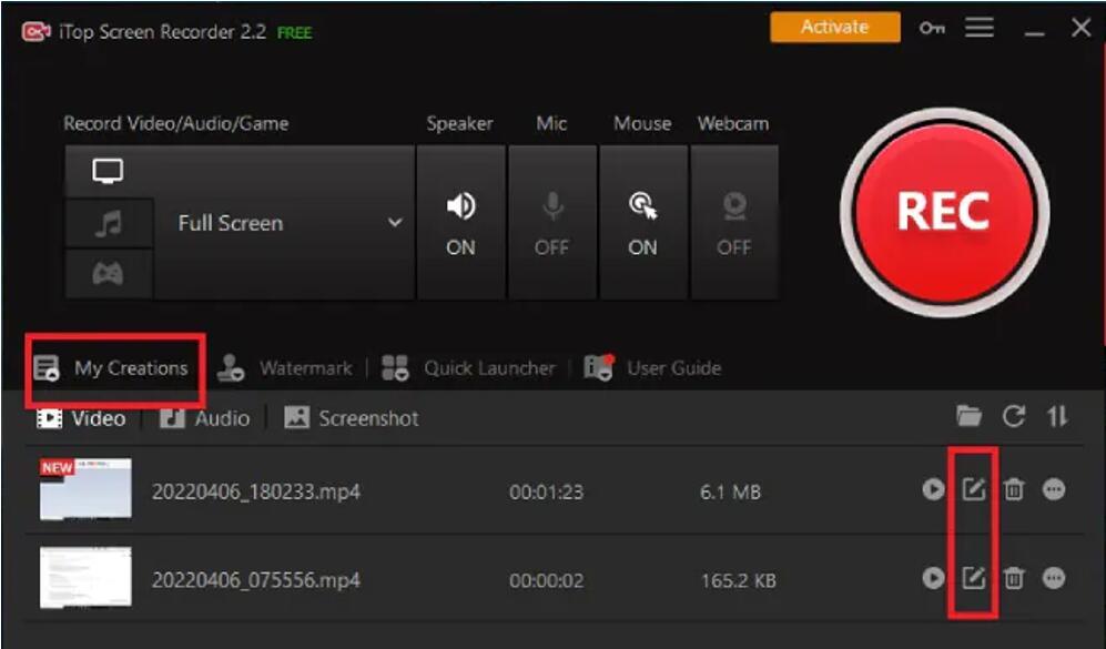 How to Record Your Screen for YouTube with Screen Recorder - Step 4